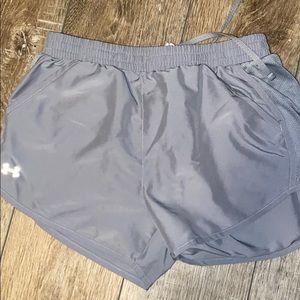 Grey Under Armor Gym Shorts